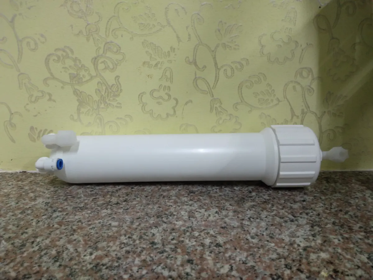 Vỏ màng RO dày 2,5 ly, van 1 chiều, nối nhanh